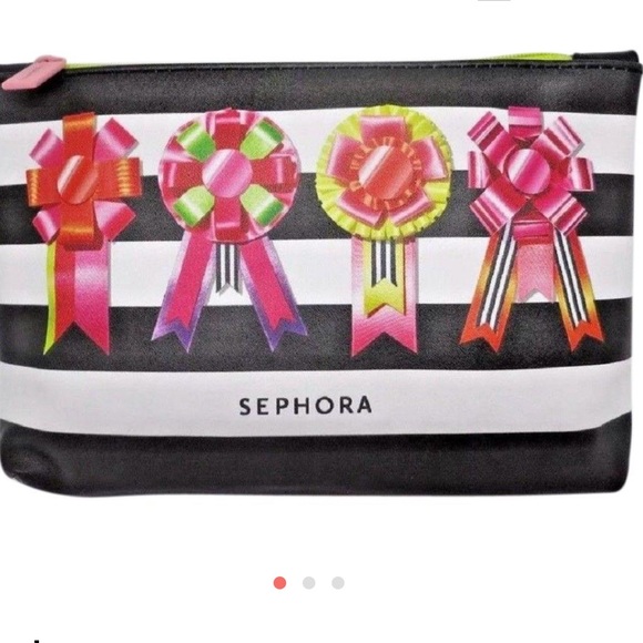 Sephora Handbags - RIBBON "SEPHORA" COSMETIC BAG
